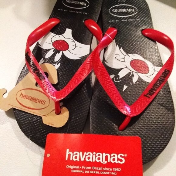 Havaianas Sylvester - NWT - Men's Flip Flops Size 11/12 - Looney Tunes! MSRP $26 - Picture 3 of 10